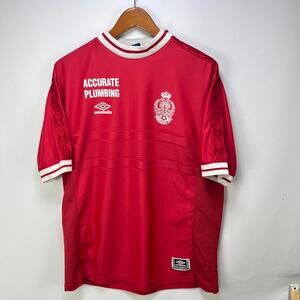 Vintage 90s Umbro Serbia Yugoslavia Football Jersey Large